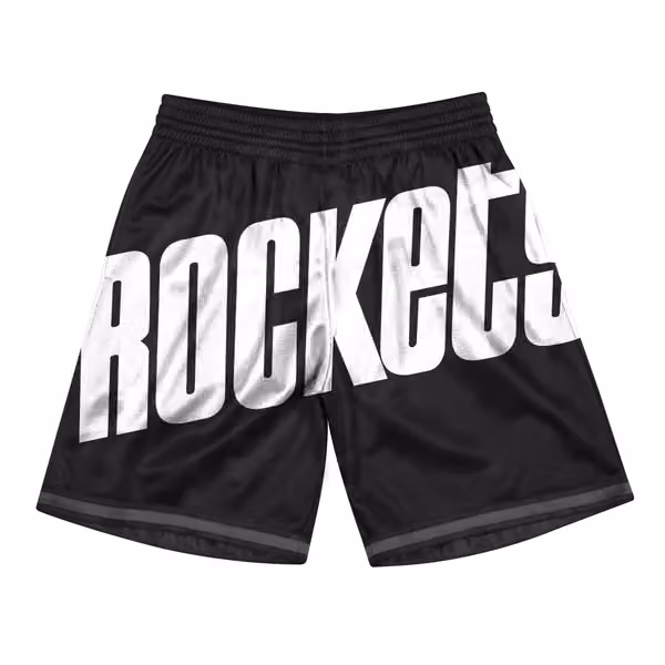 Houston Rockets Big Face 3.0 Mitchell & Ness NBA Shorts Black view 1