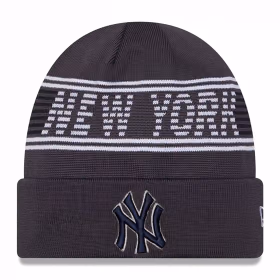New York Yankees Gray Colorway 2024 MLB Clubhouse New Era Beanie Knit product photo