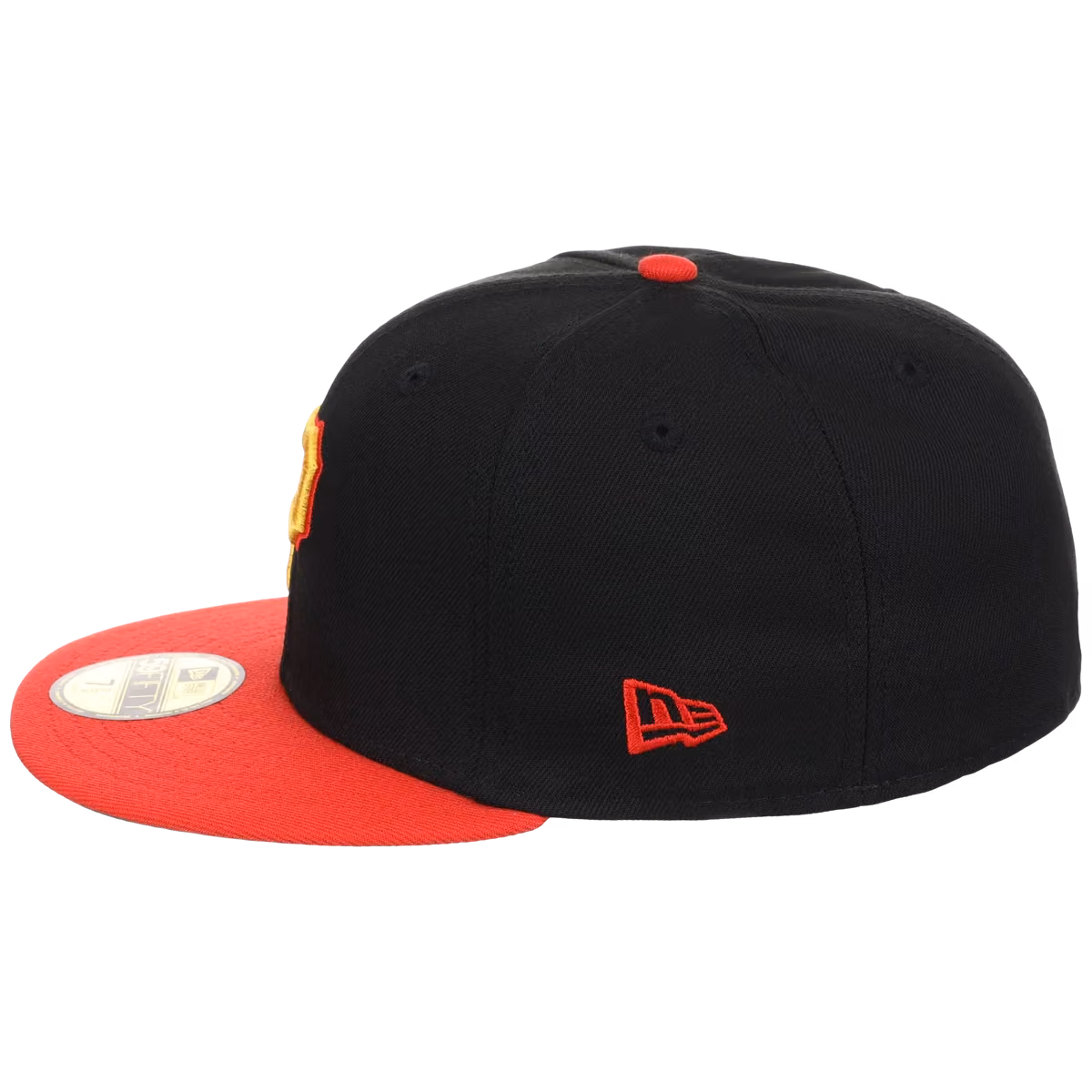 Pittsburgh Pirates MLB Cooperstown Authentic Collection New Era 59FIFTY (Black/Red) detail view