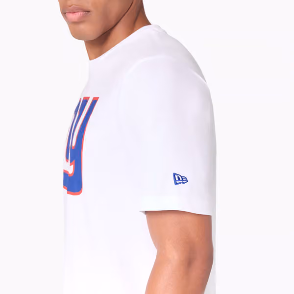 New York Giants Team Logo Football NFL T-Shirt White view 6