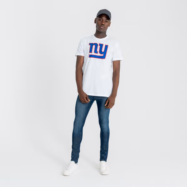 New York Giants Team Logo Football NFL T-Shirt White view 5