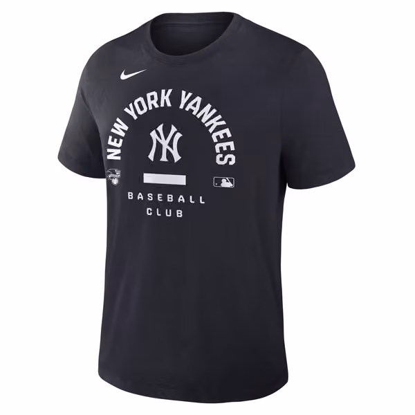New York Yankees Early Work 2026 MLB Authentic Tri-Blend T-Shirt Navy view 1