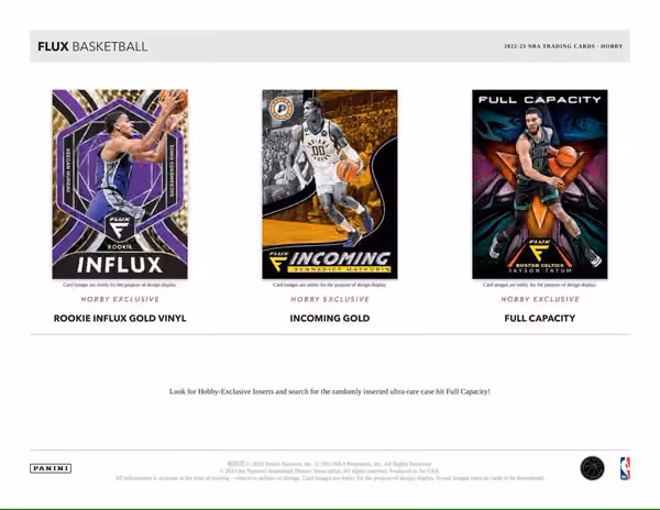 2022/23 Panini Flux Basketball Hobby Box NBA view 3