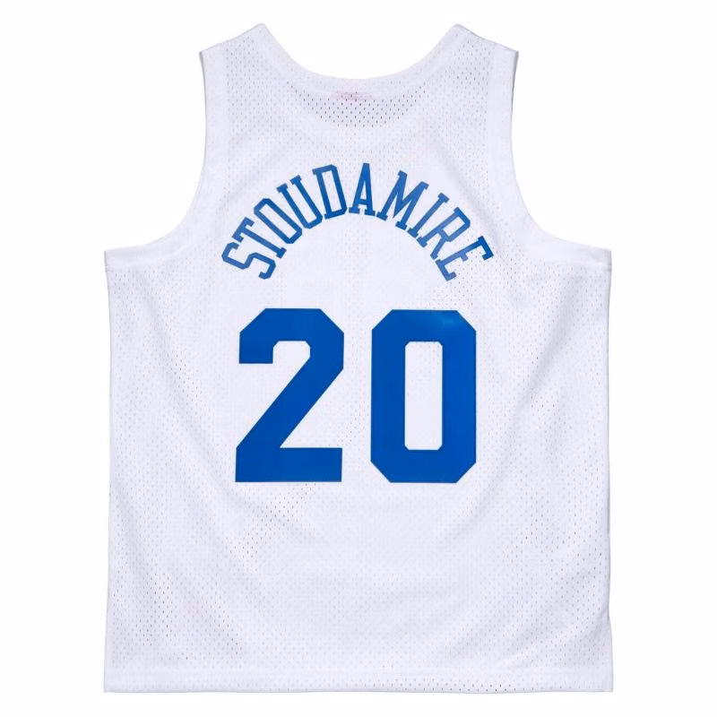 Damon Stoudamire #20 Toronto Huskies 1996-97 Mitchell & Ness Swingman NBA Jersey White view 2