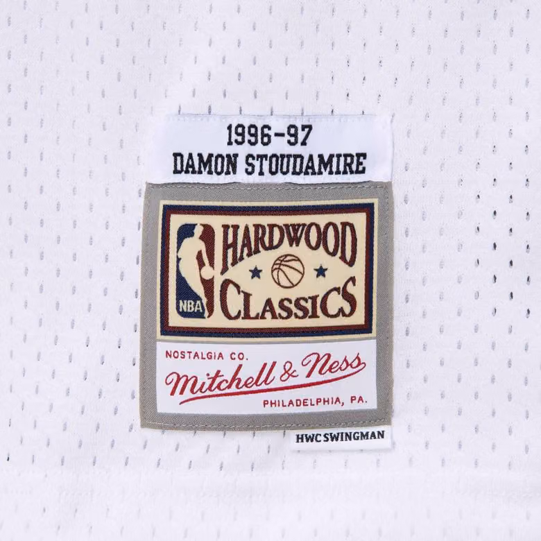 Damon Stoudamire #20 Toronto Huskies 1996-97 Mitchell & Ness Swingman NBA Jersey White view 3