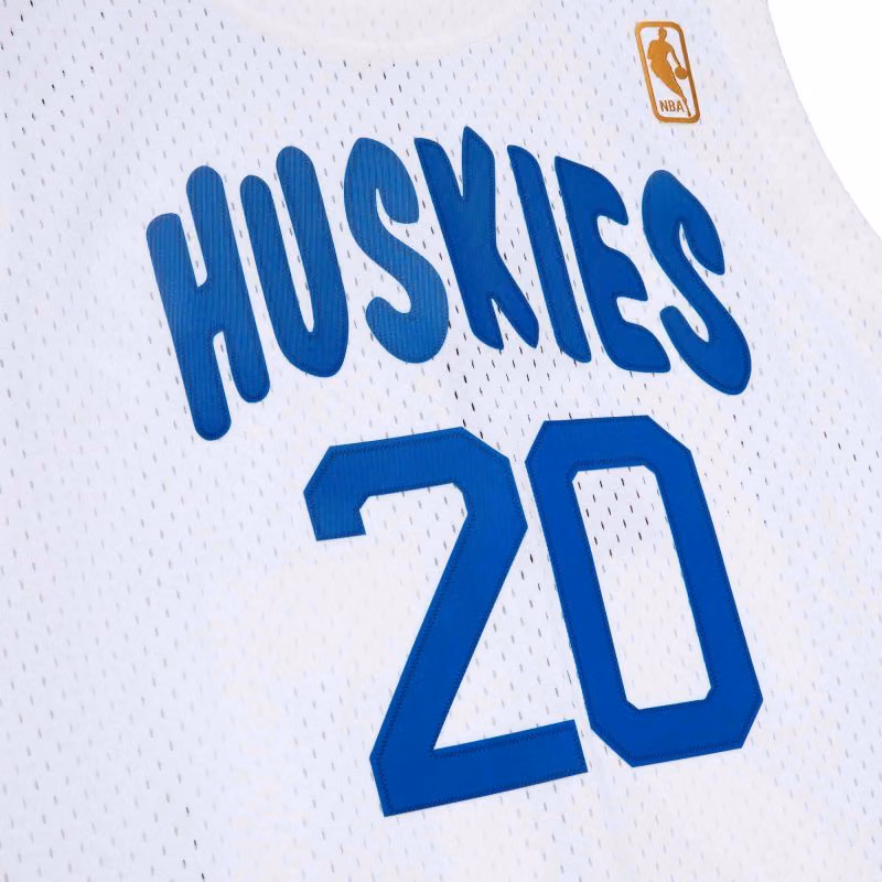 Damon Stoudamire #20 Toronto Huskies 1996-97 Mitchell & Ness Swingman NBA Jersey White view 4