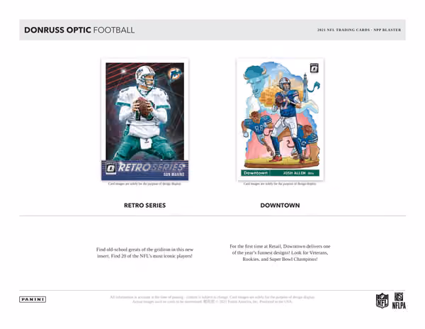 2021 Panini Donruss Optic NFL Football BLASTER Box view 5