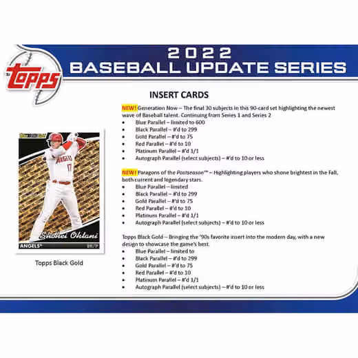 2022 Topps Update Series Baseball MLB Hobby Box view 3