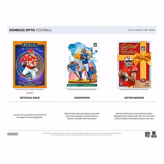 2021 Panini Donruss Optic NFL Football Hobby Box view 4