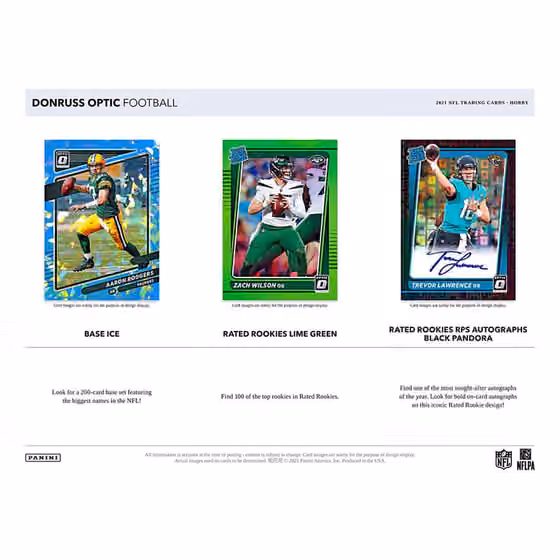 2021 Panini Donruss Optic NFL Football Hobby Box view 2