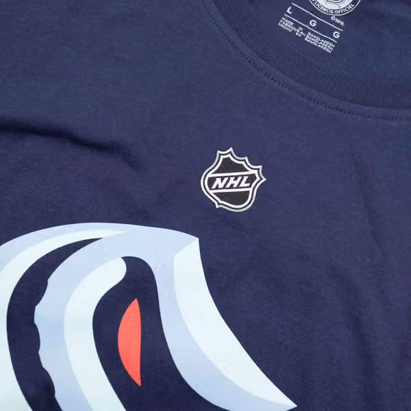 Philipp Grubauer #31 Seattle Kraken Player NHL T-Shirt Navy view 5