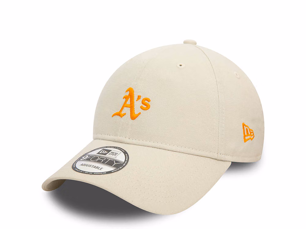 New Era Oakland Athletics Washed Stone 9Forty Strapback Hat front