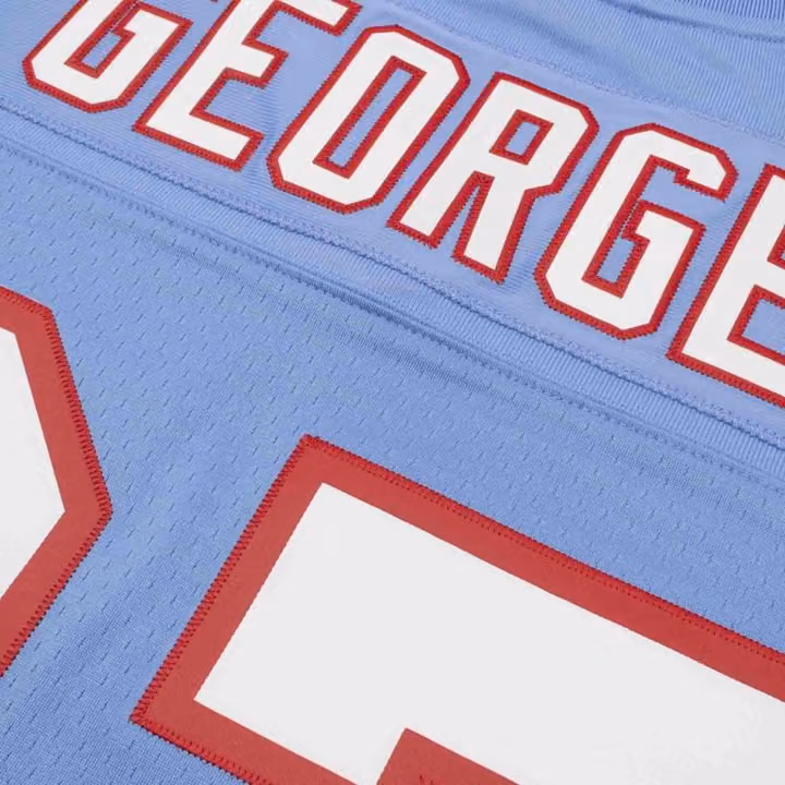 Eddie George #27 Tennessee Oilers Legacy Throwback NFL Jersey view 5