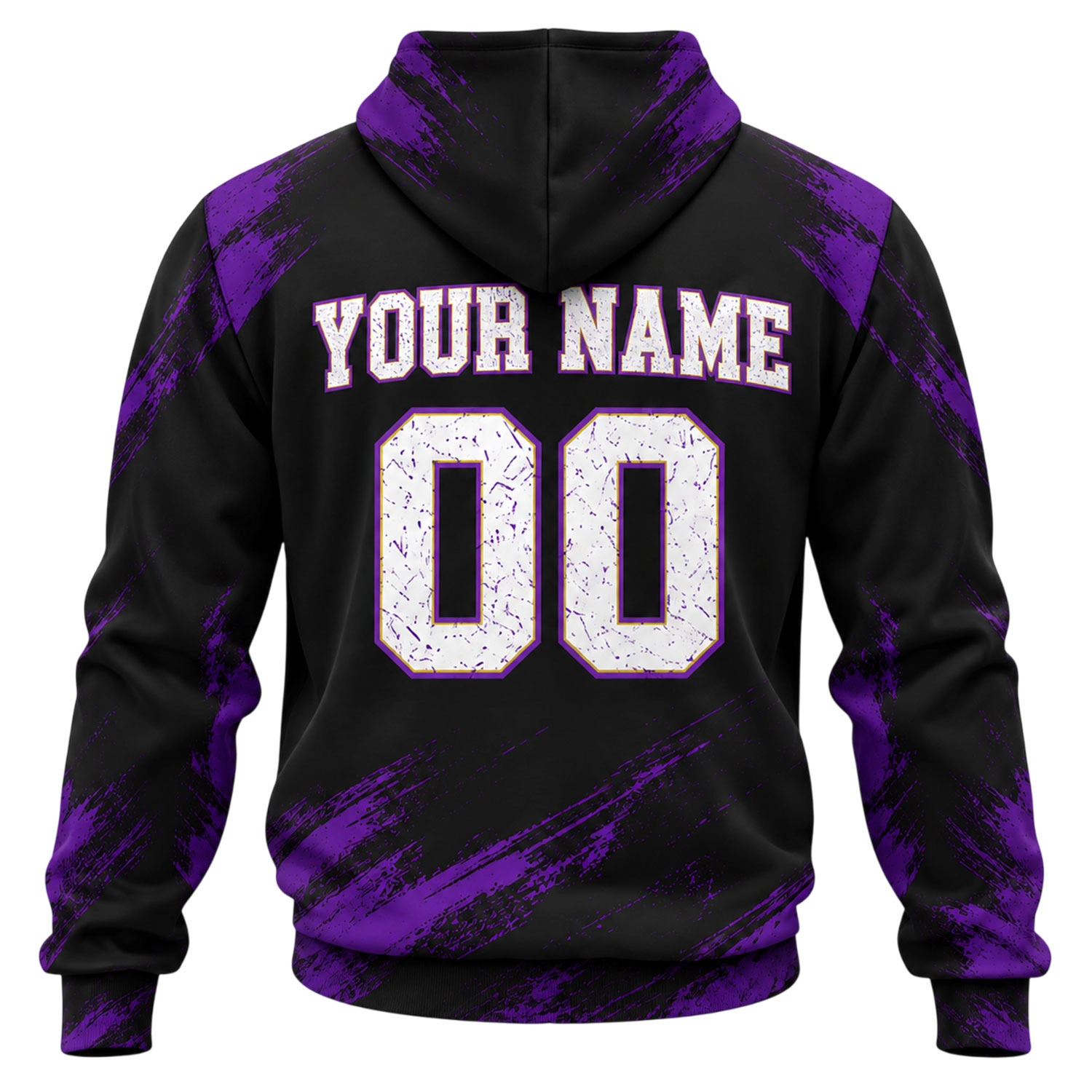 Orlando City Custom Hoodie Bold Black Purple