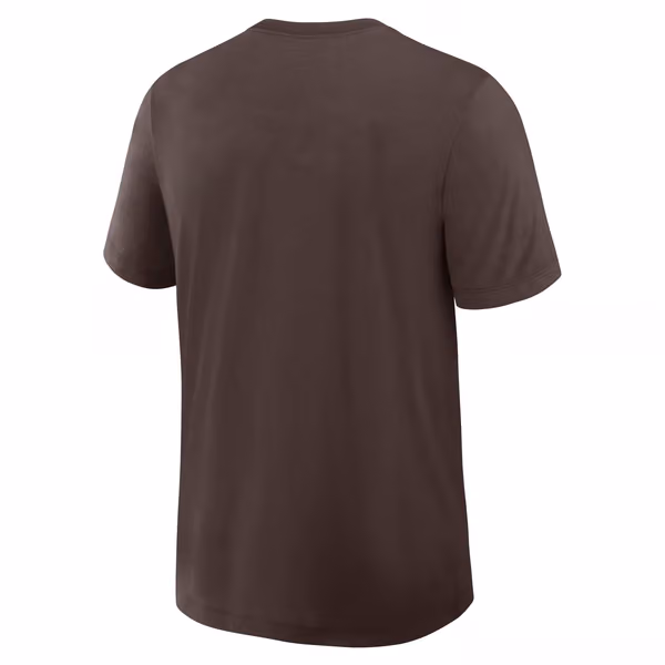 San Diego Padres Early Work 2026 MLB Authentic Tri-Blend T-Shirt Brown view 2