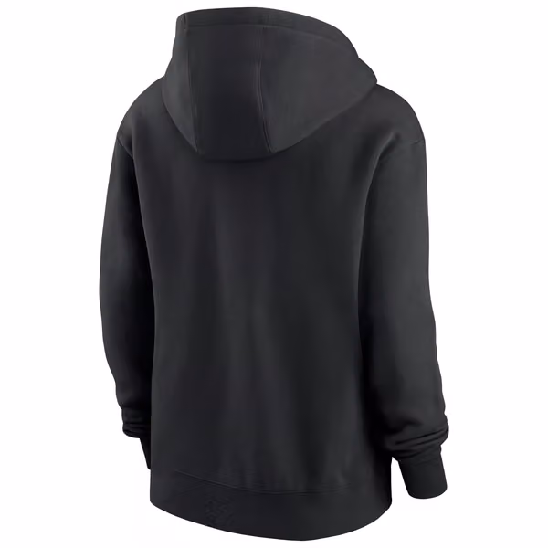 Las Vegas Raiders Wordmark Nike Club NFL Hoodie Black (WOMEN'S) view 2