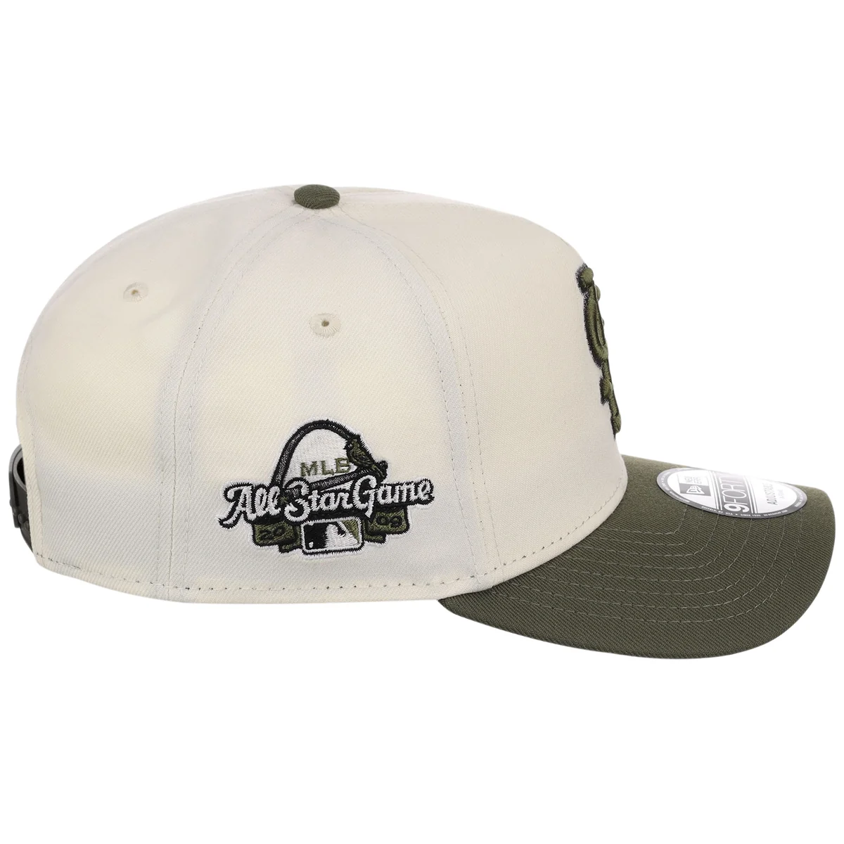 St. Louis Cardinals MLB Chrome Olive New Era 9FORTY detail view