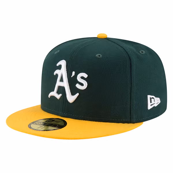 Athletics Authentic New Era 59FIFTY Fitted MLB Cap Home product photo