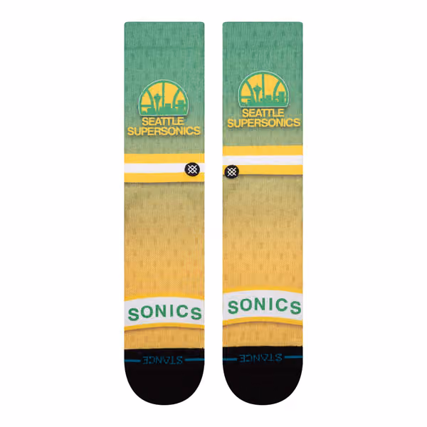 Seattle Supersonics Hardwood Classics NBA Crew Socks view 2