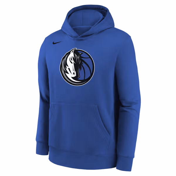 Dallas Mavericks Nike Fleece Essential NBA Hoodie Blue (YOUTH) view 2