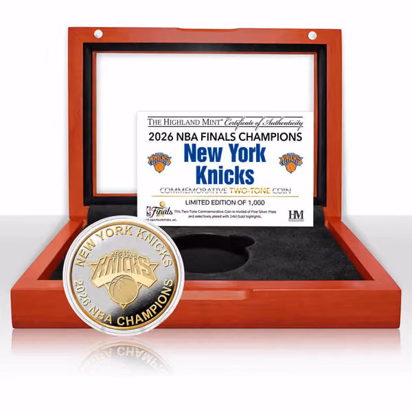 New York Knicks 2026 NBA Champions Gold & Silver 2-Tone Coin view 2