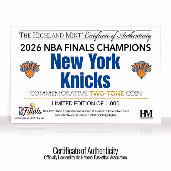 New York Knicks 2026 NBA Champions Gold & Silver 2-Tone Coin view 4