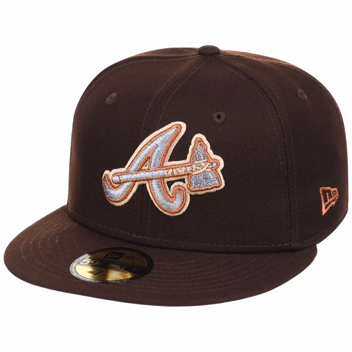Atlanta Braves MLB Frosted Bark New Era 59FIFTY detail view