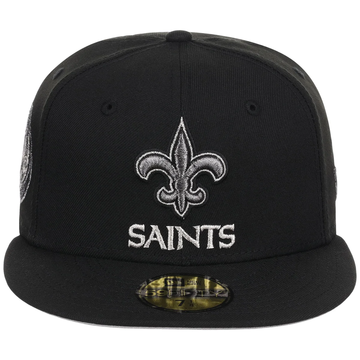 New Orleans Saints NFL Liquid Titanium New Era 59FIFTY detail view