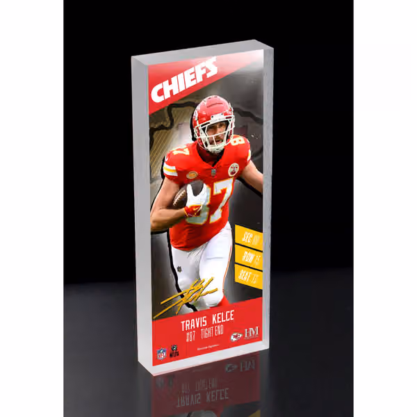 Travis Kelce Kansas City Chiefs Player 3D Block Art view 1
