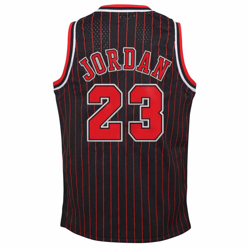 Michael Jordan #23 Chicago Bulls 1996-97 Authentic NBA Jersey Pinstripe (YOUTH) view 3