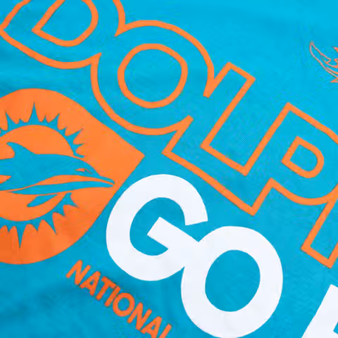 Miami Dolphins Team Slogan Nike Essential NFL T-Shirt Aqua view 4