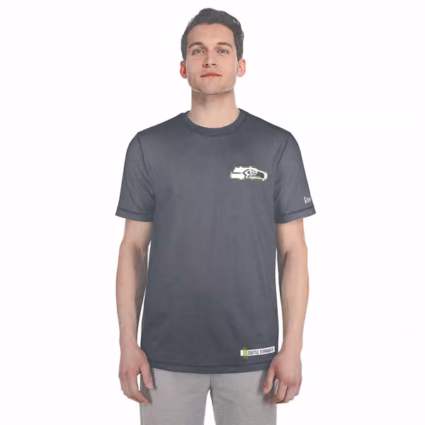Seattle Seahawks 2024 NFL Training New Era Performance T-Shirt view 1
