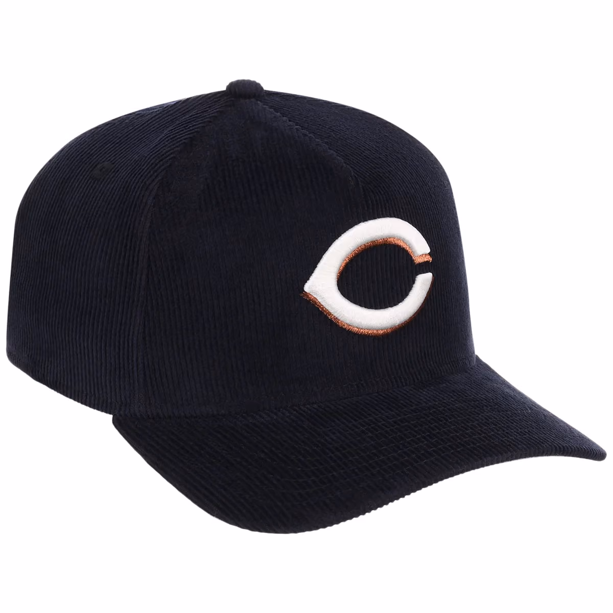 Cincinnati Reds MLB Navy Cord FASHION CORE New Era 9FORTY A-Frame front view