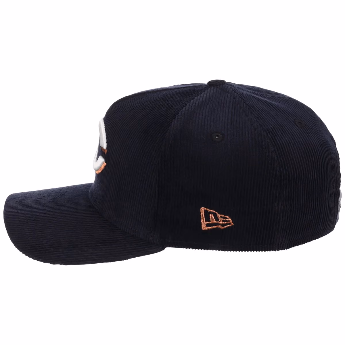Cincinnati Reds MLB Navy Cord FASHION CORE New Era 9FORTY A-Frame detail view