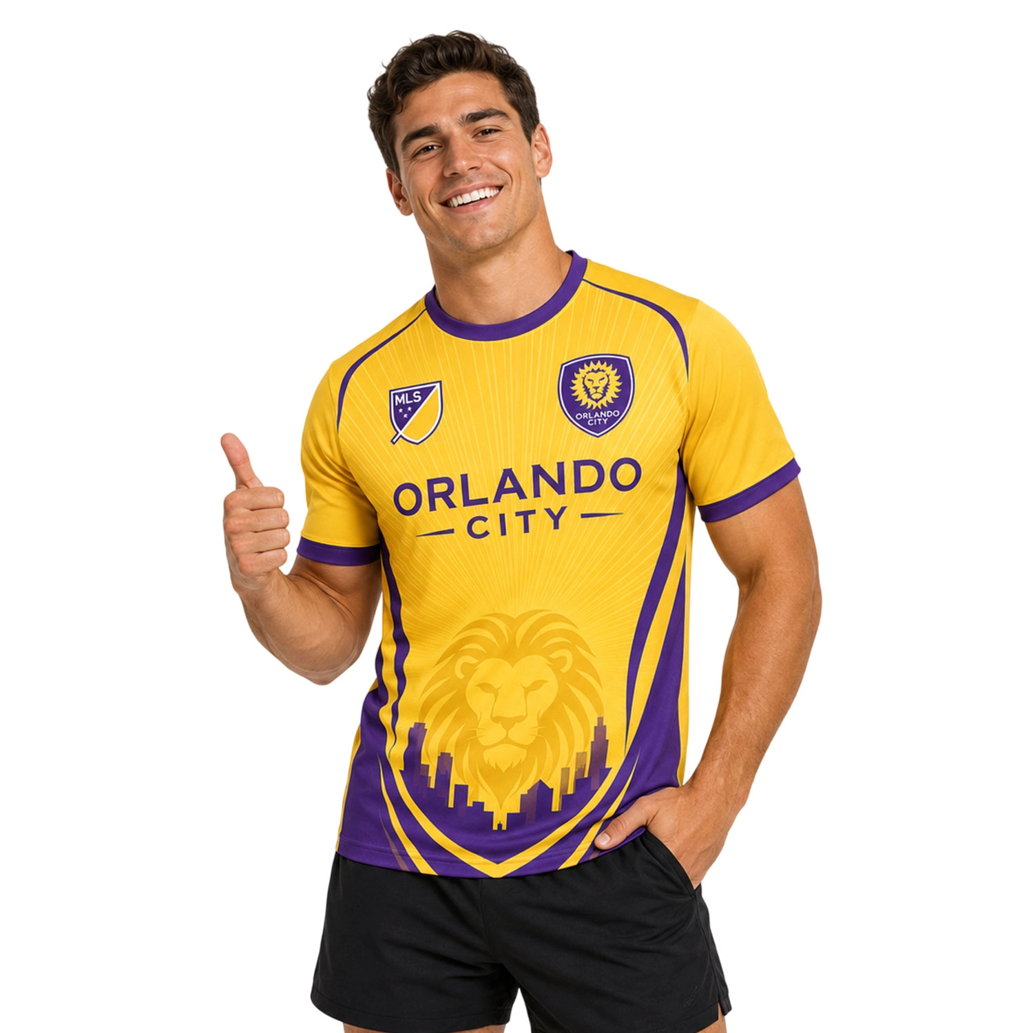 Orlando City Gold Jersey – Stunning Lion Sunrise