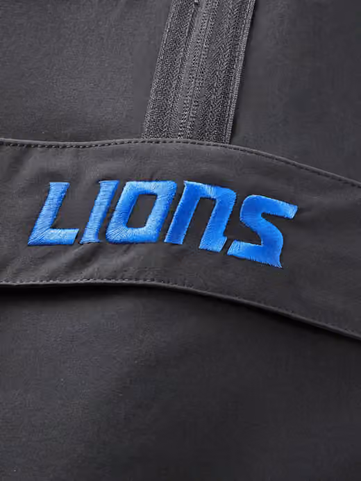 Detroit Lions 2026 NFL Rivalries Sideline Half-Zip Anorak Jacket Black view 5