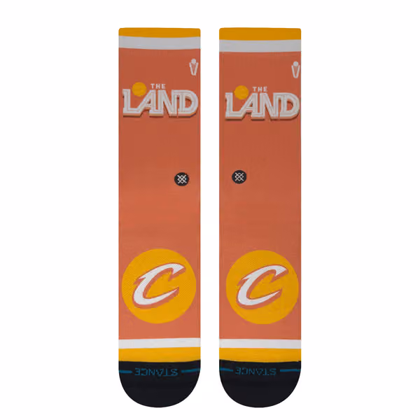 Cleveland Cavaliers 2025-26 NBA City Edition Crew Socks view 2
