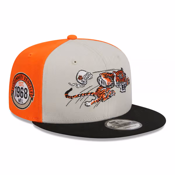 Cincinnati Bengals Historic 2023 NFL Sideline New Era 9FIFTY Snapback Cap view 4