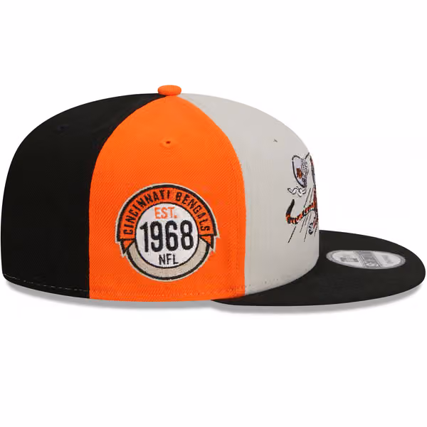 Cincinnati Bengals Historic 2023 NFL Sideline New Era 9FIFTY Snapback Cap view 5