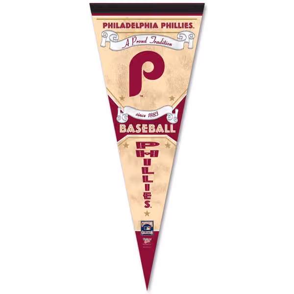 Philadelphia Phillies Cooperstown Premium MLB Pennant view 1