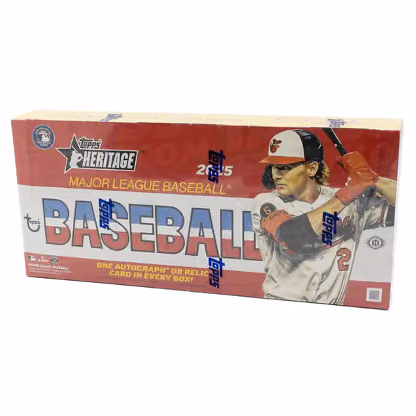 2025 Topps Heritage Baseball MLB Hobby Box view 1