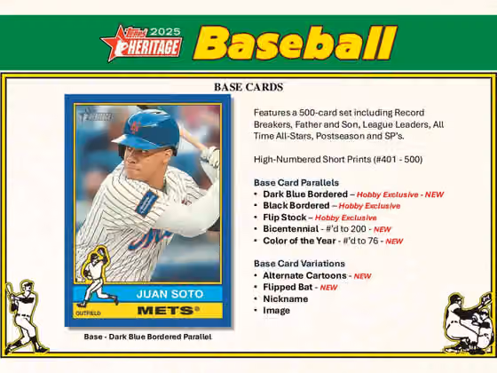 2025 Topps Heritage Baseball MLB Hobby Box view 3