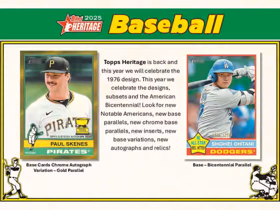 2025 Topps Heritage Baseball MLB Hobby Box view 2