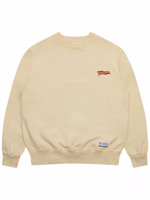 Tampa Bay Buccaneers L&L '96 Classics NFL Crewneck Sweater Cream view 2