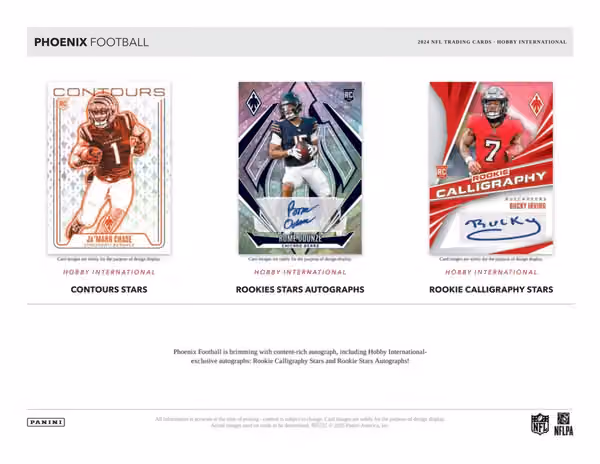 2024 Panini Phoenix Football NFL International Mega Box view 4