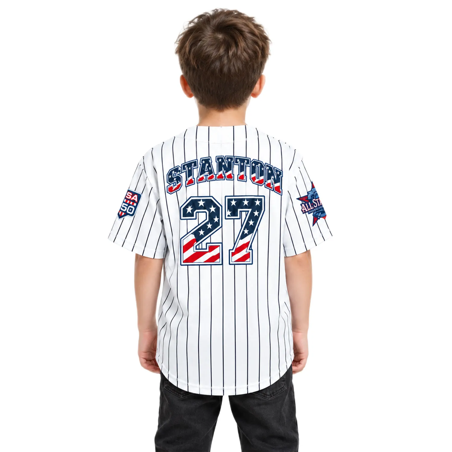 Fourth of July Giancarlo Stanton Yankees Jersey Legendary MLB Style