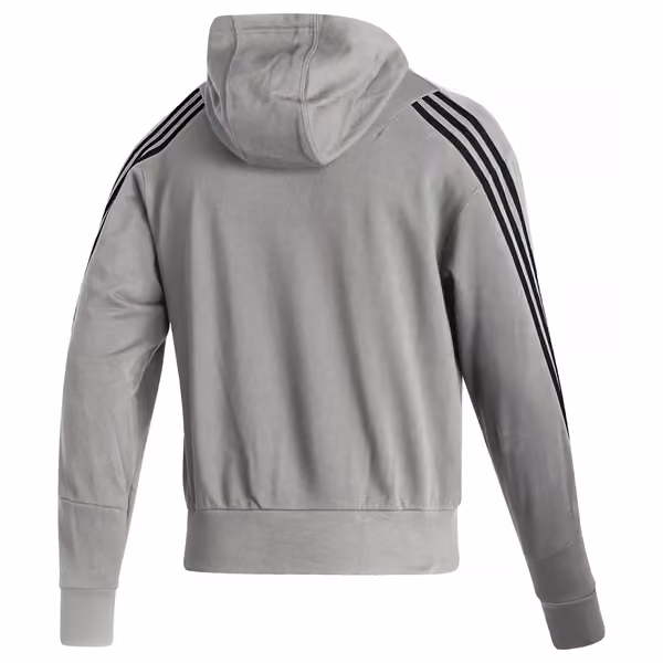 Nashville Predators adidas 2021/22 NHL Authentic Apparel Full-Zip Hoodie Grey view 2