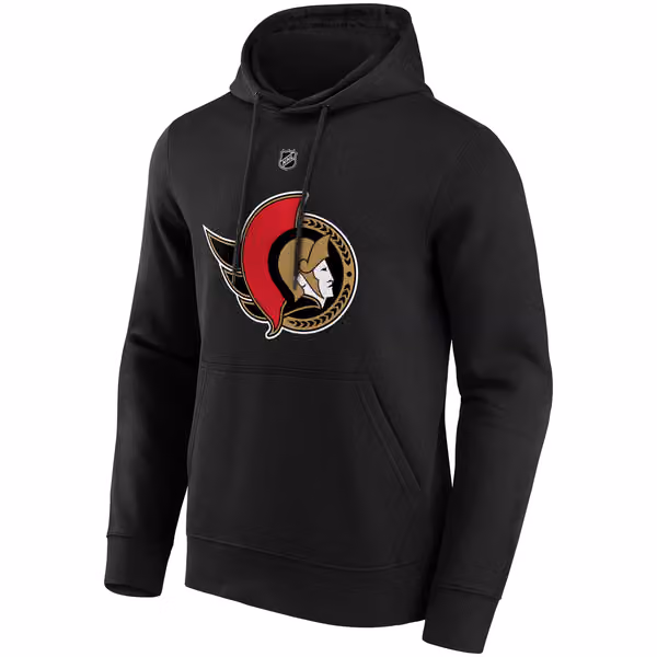 Tim Stützle #18 Ottawa Senators Player NHL Hoodie Black view 2