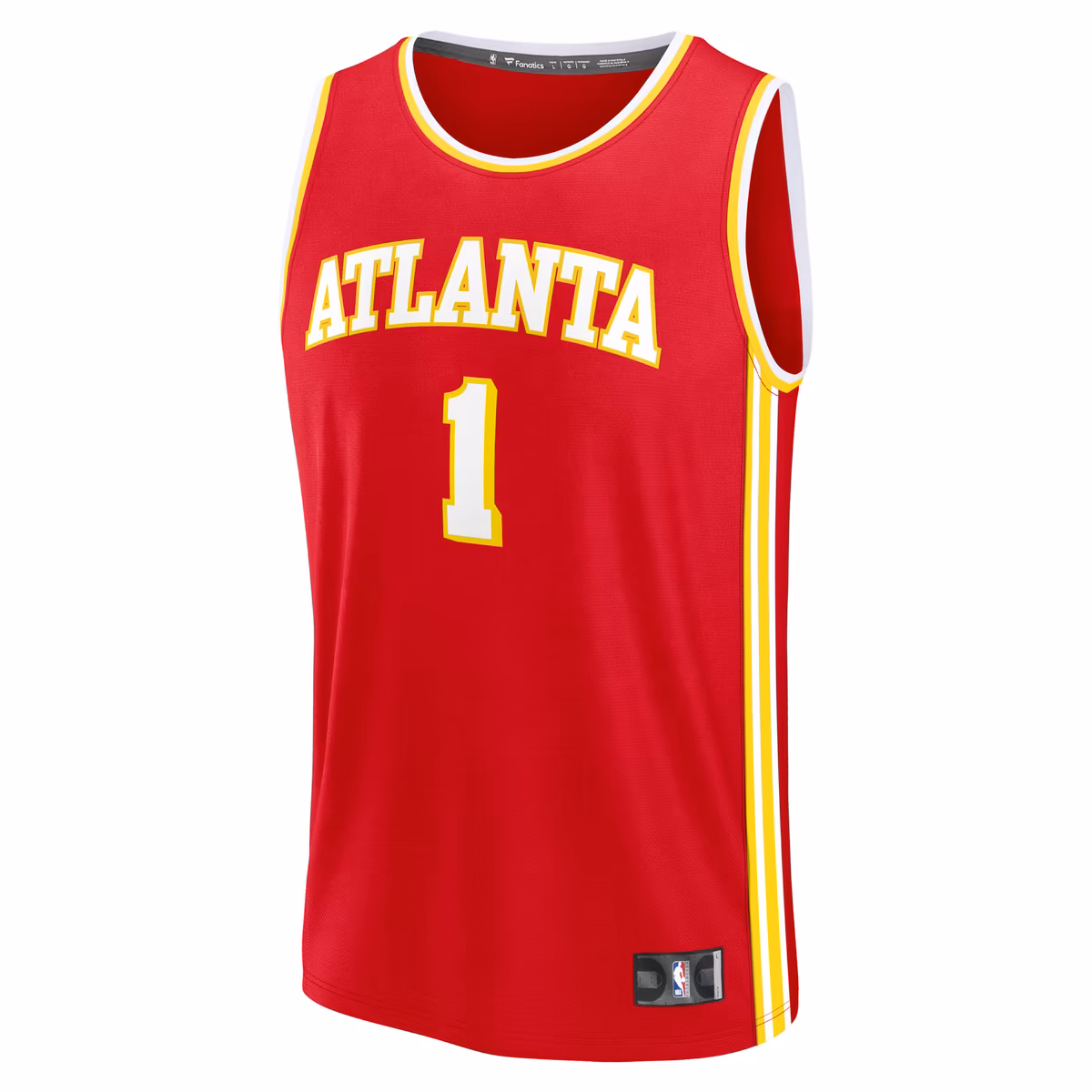 Jalen Johnson Atlanta Hawks Fast Break Replica Jersey - Icon Edition - Red view 3