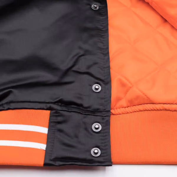 Philadelphia Flyers Heavyweight Satin Mitchell & Ness NHL Jacket Black view 5